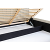 Como140 x 200 cm Gestoffeerd Bed Taupe
