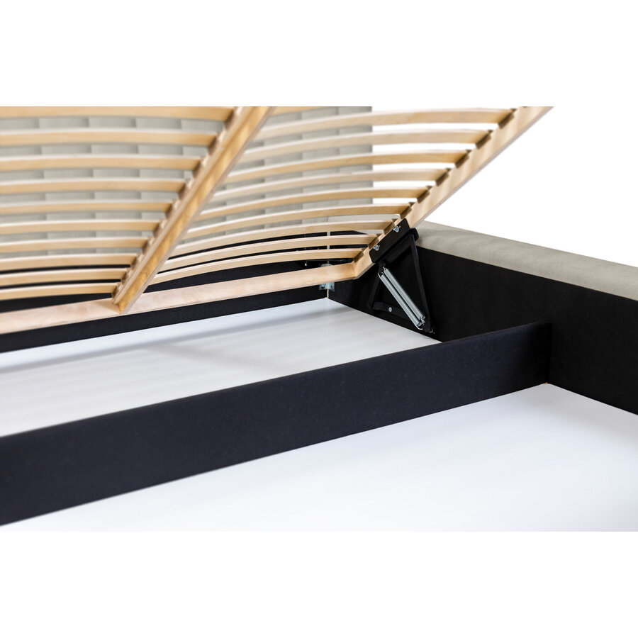 Como140 x 200 cm Gestoffeerd Bed Taupe Como140 x 200 cm Gestoffeerd Bed Taupe