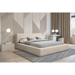 Trae Mobler Como 180 x 200 cm Gestoffeerd Bed Beige