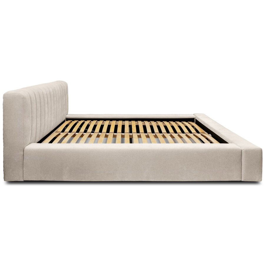 Como 160 x 200 cm Gestoffeerd Bed Beige Como 160 x 200 cm Gestoffeerd Bed Beige