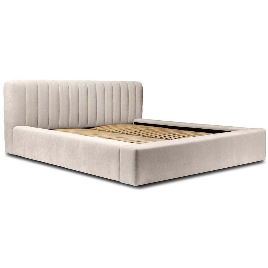 Como 140 x 200 cm Gestoffeerd Bed Beige