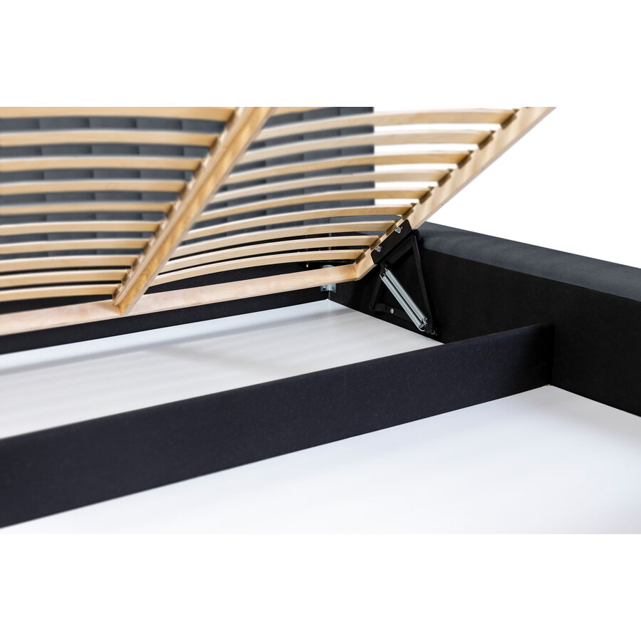 Como 160 x 200 cm Gestoffeerd Bed Donkerblauw