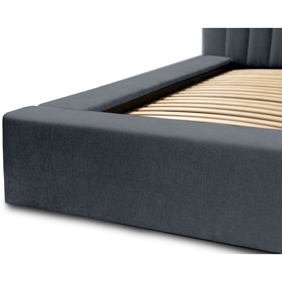 Como 140 x 200 cm Gestoffeerd Bed Donkerblauw