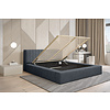 Como 180 x 200 cm Gestoffeerd Bed Donkerblauw