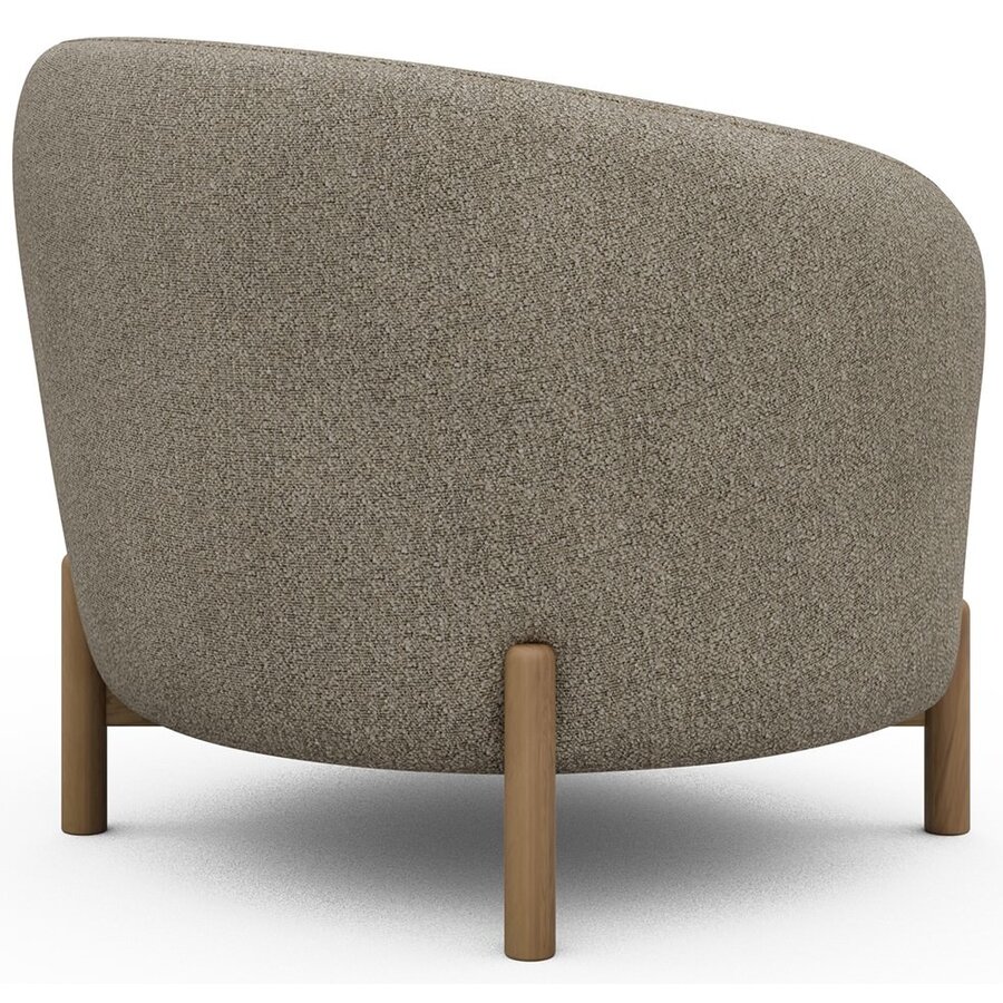 Gran Fauteuil Beige Bouclé / Eiken Gran Fauteuil Beige Bouclé / Eiken