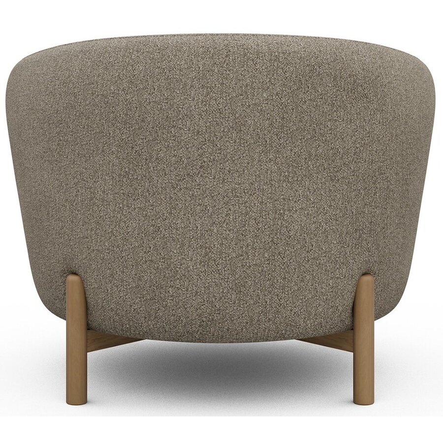 Gran Fauteuil Beige Bouclé / Eiken Gran Fauteuil Beige Bouclé / Eiken