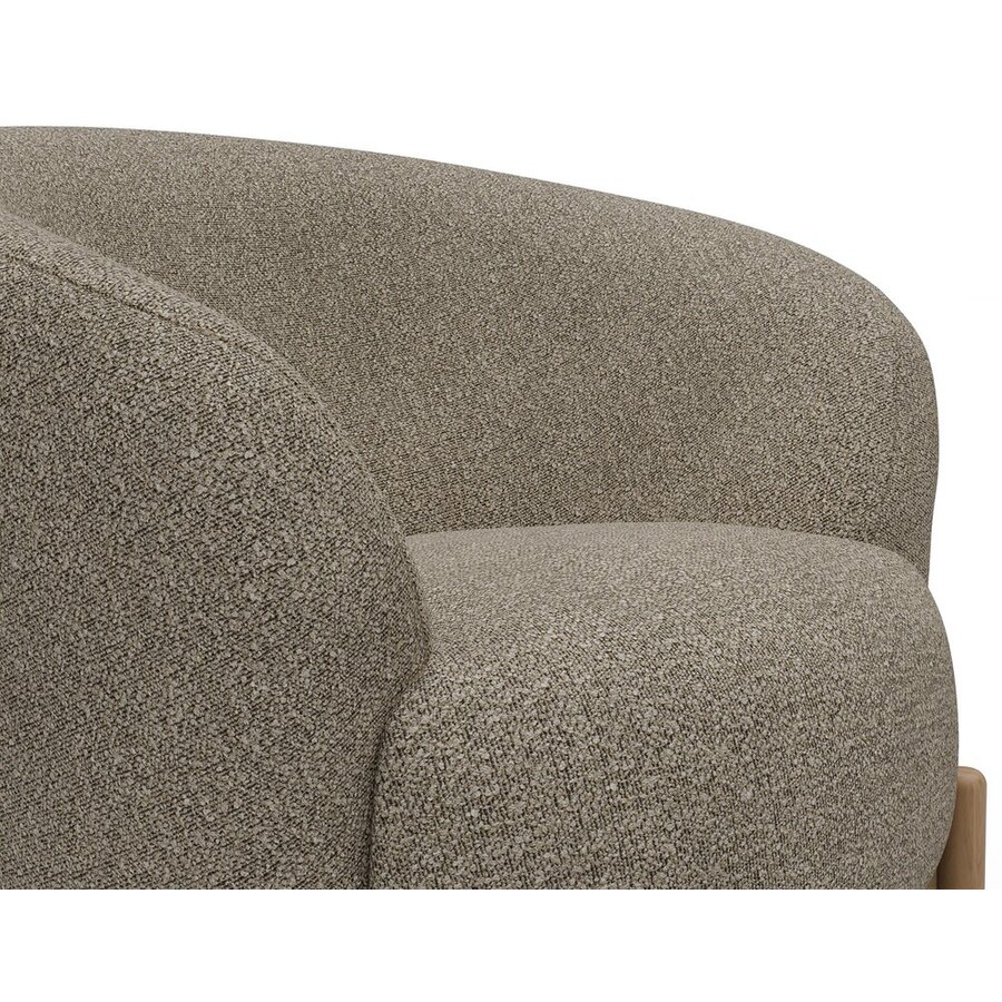 Gran Fauteuil Beige Bouclé / Eiken Gran Fauteuil Beige Bouclé / Eiken