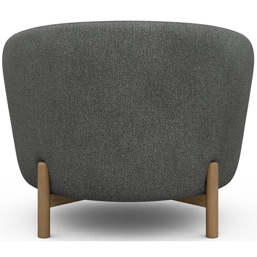 Gran Fauteuil Grijs Bouclé / Eiken Gran Fauteuil Grijs Bouclé / Eiken