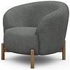 Gran Fauteuil Grijs Bouclé / Eiken Gran Fauteuil Grijs Bouclé / Eiken