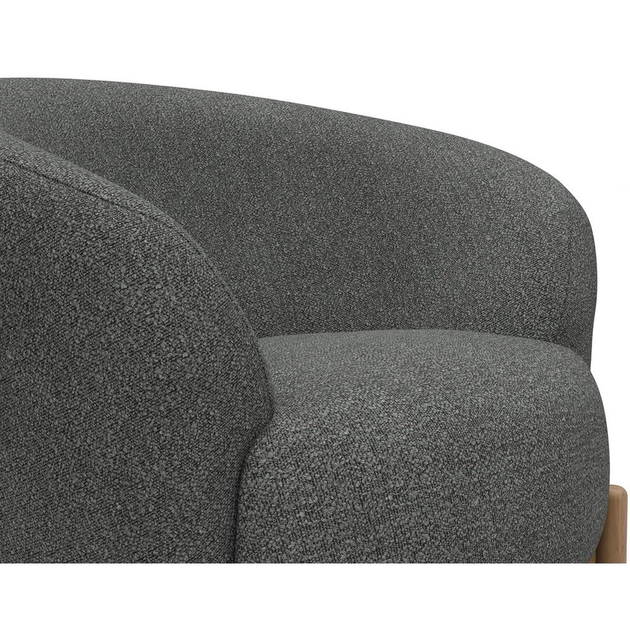 Gran Fauteuil Grijs Bouclé / Eiken Gran Fauteuil Grijs Bouclé / Eiken