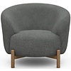 Gran Fauteuil Grijs Bouclé / Eiken Gran Fauteuil Grijs Bouclé / Eiken