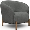 Gran Fauteuil Grijs Bouclé / Eiken Gran Fauteuil Grijs Bouclé / Eiken
