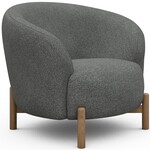 Kragelund Gran Fauteuil Grijs Bouclé / Eiken Kragelund Gran Fauteuil Grijs Bouclé / Eiken