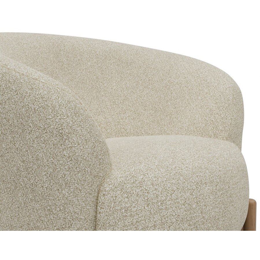 Gran Fauteuil Gebroken Wit Bouclé / Eiken Gran Fauteuil Gebroken Wit Bouclé / Eiken