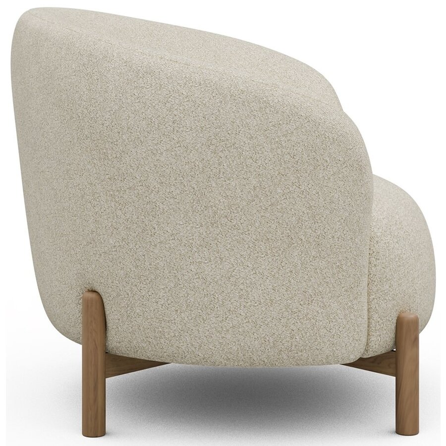 Gran Fauteuil Gebroken Wit Bouclé / Eiken Gran Fauteuil Gebroken Wit Bouclé / Eiken