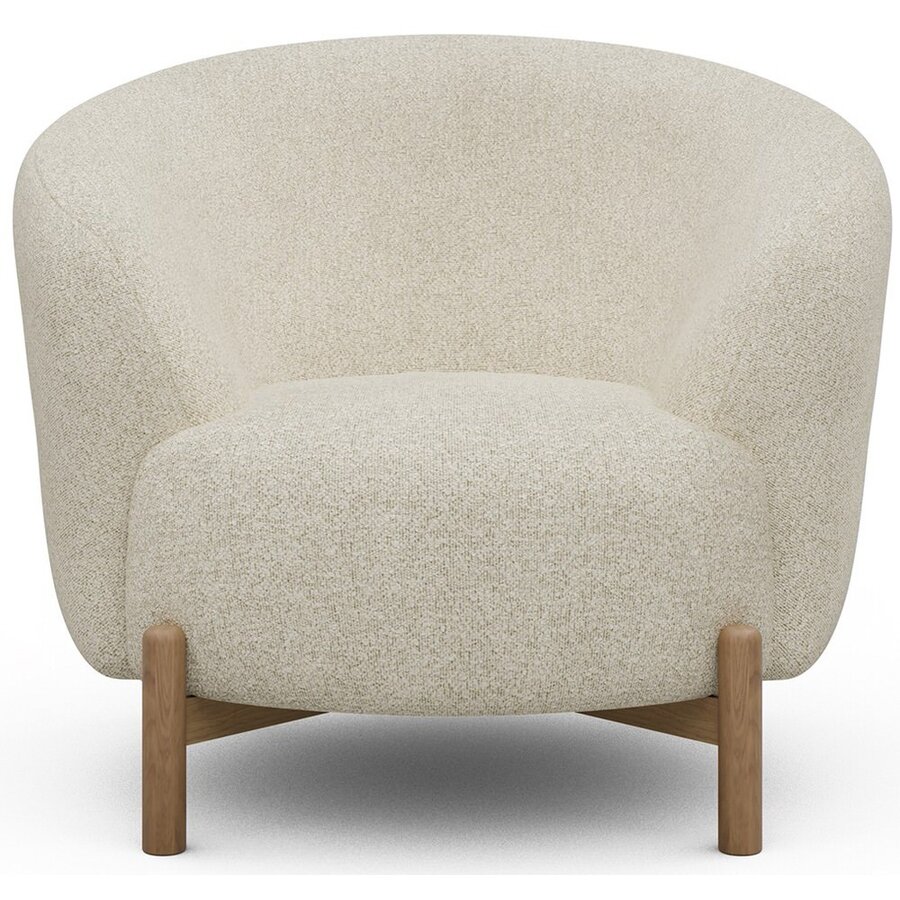 Gran Fauteuil Gebroken Wit Bouclé / Eiken Gran Fauteuil Gebroken Wit Bouclé / Eiken