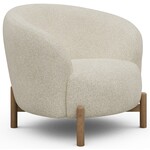 Kragelund Gran Fauteuil Gebroken Wit Bouclé / Eiken Kragelund Gran Fauteuil Gebroken Wit Bouclé / Eiken