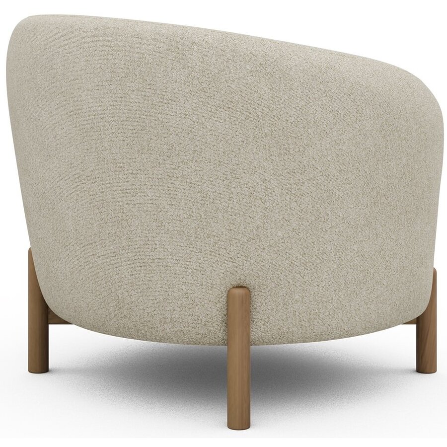 Gran Fauteuil Gebroken Wit Bouclé / Eiken Gran Fauteuil Gebroken Wit Bouclé / Eiken