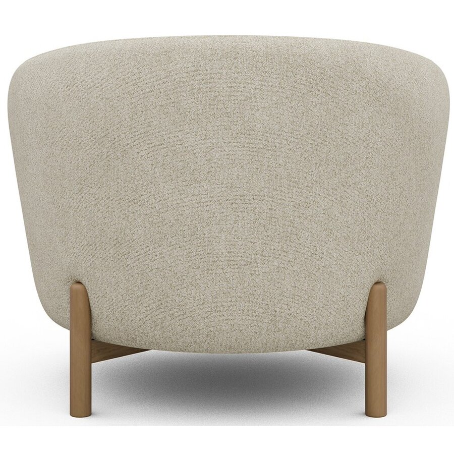 Gran Fauteuil Gebroken Wit Bouclé / Eiken Gran Fauteuil Gebroken Wit Bouclé / Eiken
