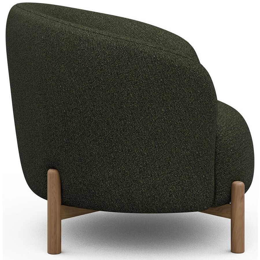 Gran Fauteuil Bosgroen Bouclé / Eiken Gran Fauteuil Bosgroen Bouclé / Eiken