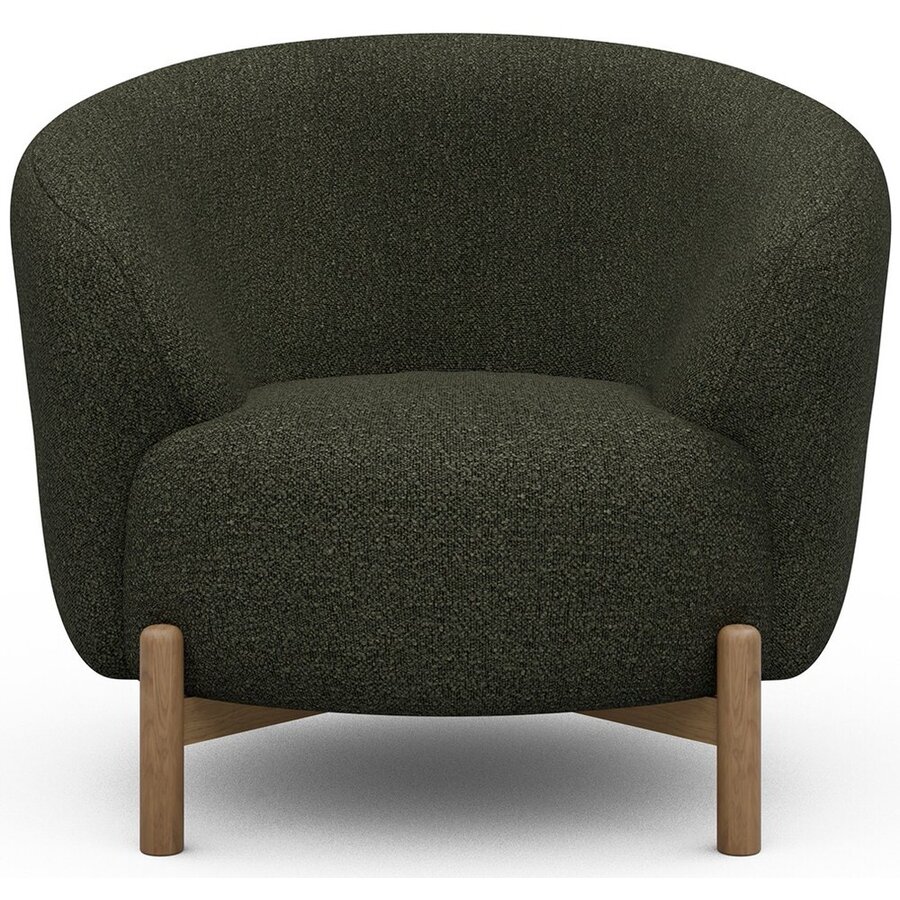 Gran Fauteuil Bosgroen Bouclé / Eiken Gran Fauteuil Bosgroen Bouclé / Eiken