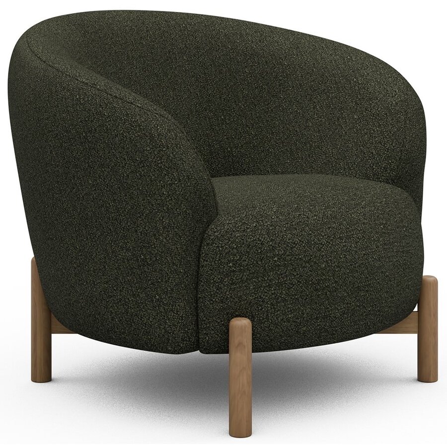 Gran Fauteuil Bosgroen Bouclé / Eiken Gran Fauteuil Bosgroen Bouclé / Eiken