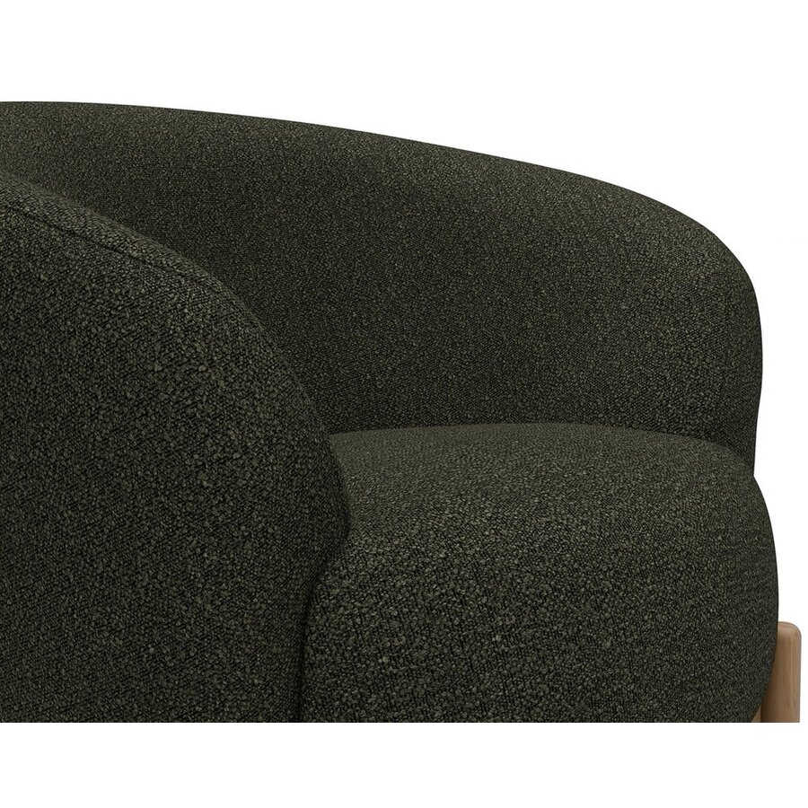 Gran Fauteuil Bosgroen Bouclé / Eiken Gran Fauteuil Bosgroen Bouclé / Eiken