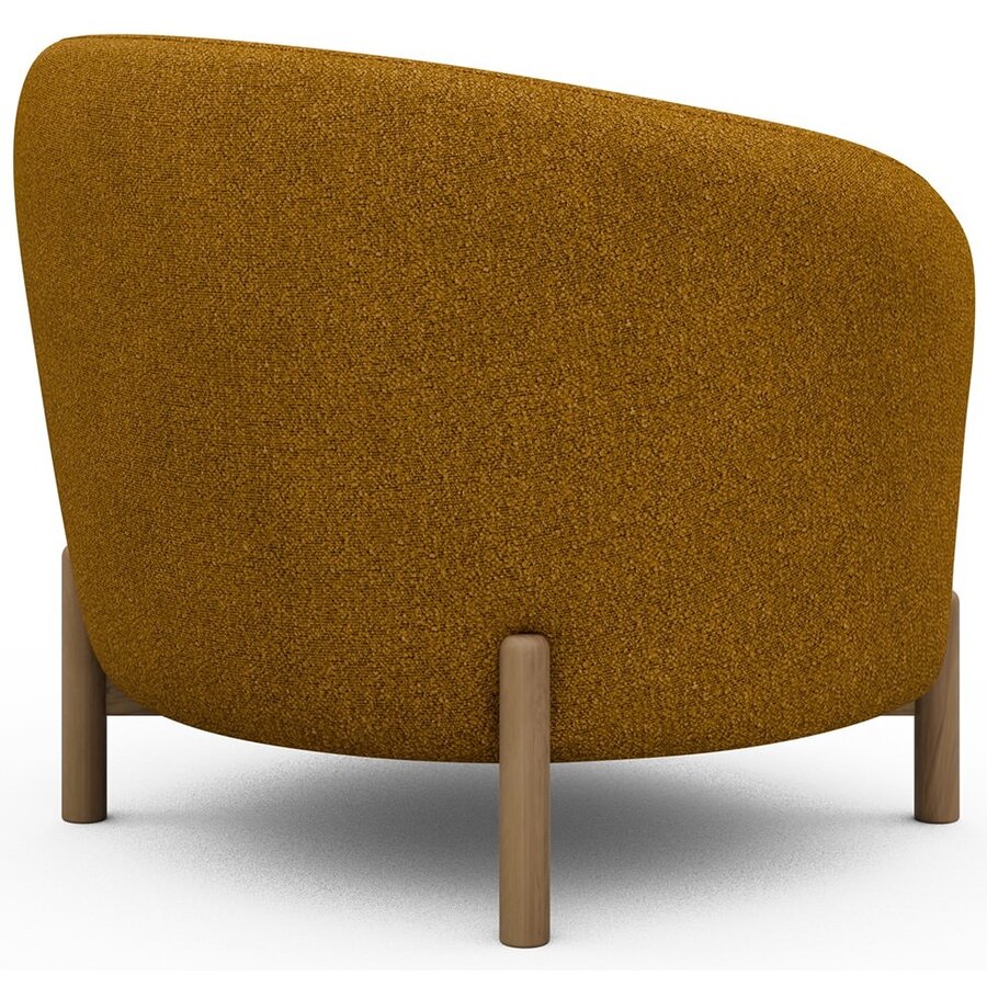 Gran Fauteuil Oker Bouclé / Eiken Gran Fauteuil Oker Bouclé / Eiken