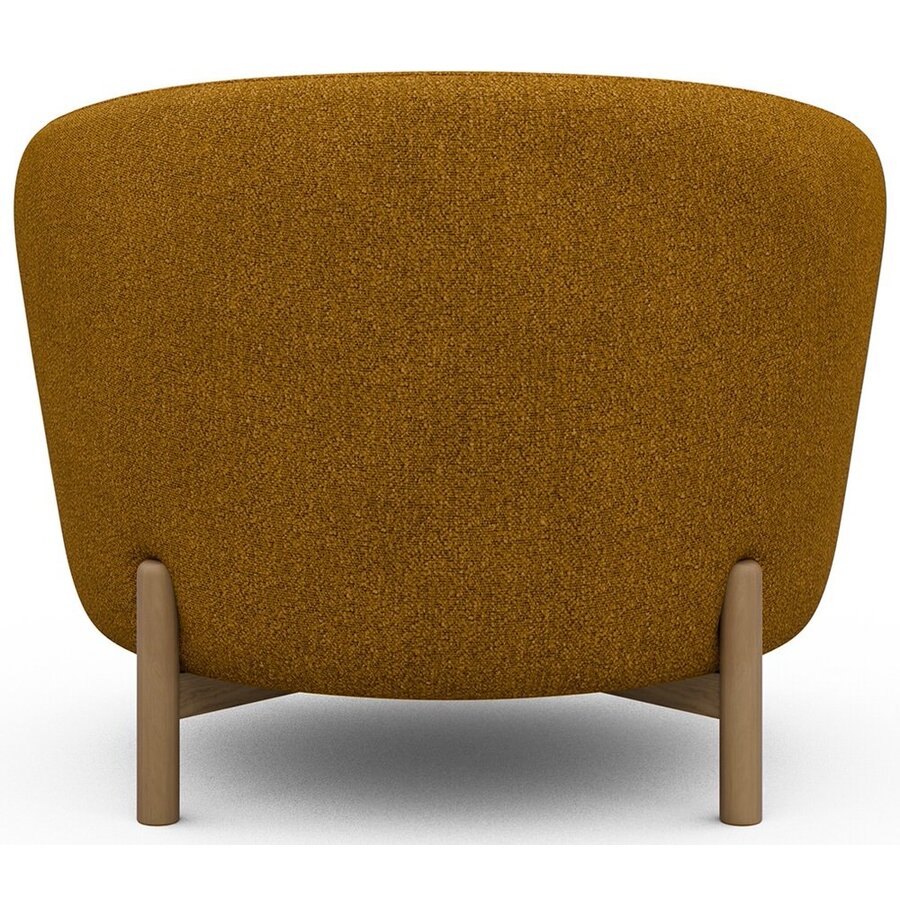 Gran Fauteuil Oker Bouclé / Eiken Gran Fauteuil Oker Bouclé / Eiken