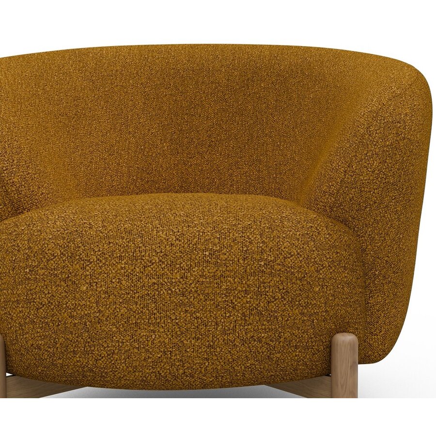 Gran Fauteuil Oker Bouclé / Eiken Gran Fauteuil Oker Bouclé / Eiken