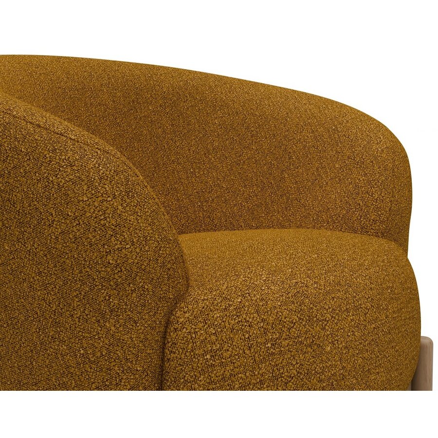 Gran Fauteuil Oker Bouclé / Eiken Gran Fauteuil Oker Bouclé / Eiken