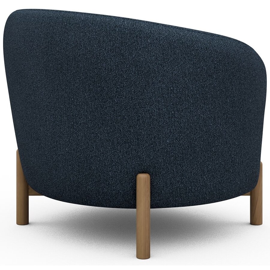 Gran Fauteuil Blauw Bouclé / Eiken Gran Fauteuil Blauw Bouclé / Eiken