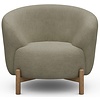 Gran Fauteuil Stoffig Zand / Eiken