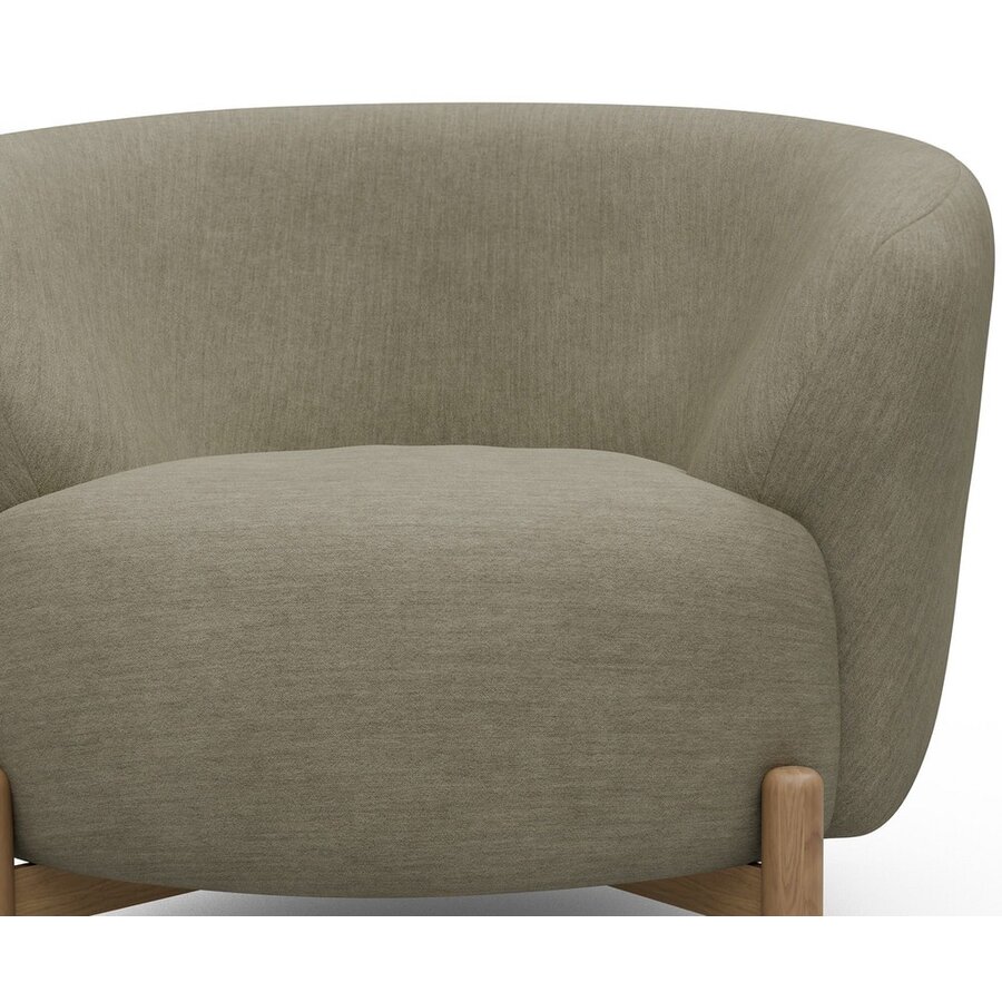 Gran Fauteuil Stoffig Zand / Eiken Gran Fauteuil Stoffig Zand / Eiken