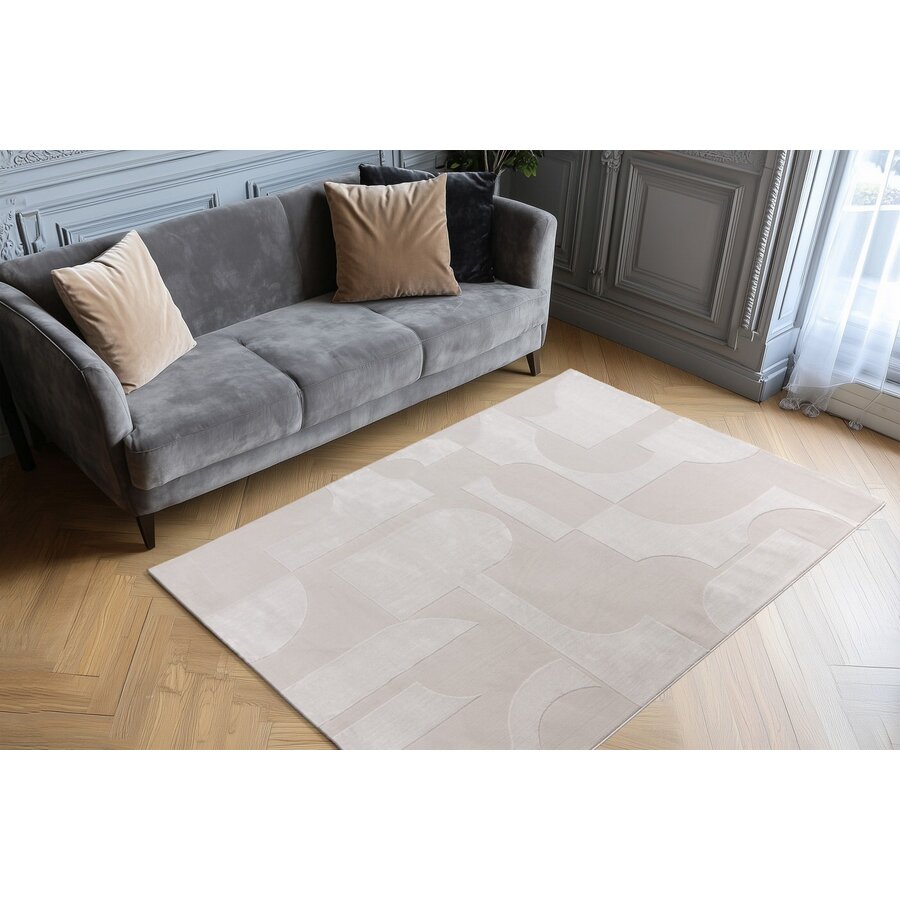 Elif 120 x 170 cm Vloerkleed Zilver 405 Elif 120 x 170 cm Vloerkleed Zilver 405