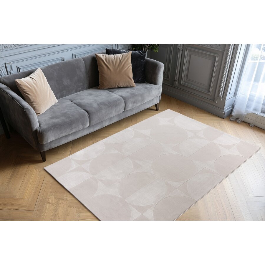 Elif 120 x 170 cm Vloerkleed Zilver 406 Elif 120 x 170 cm Vloerkleed Zilver 406