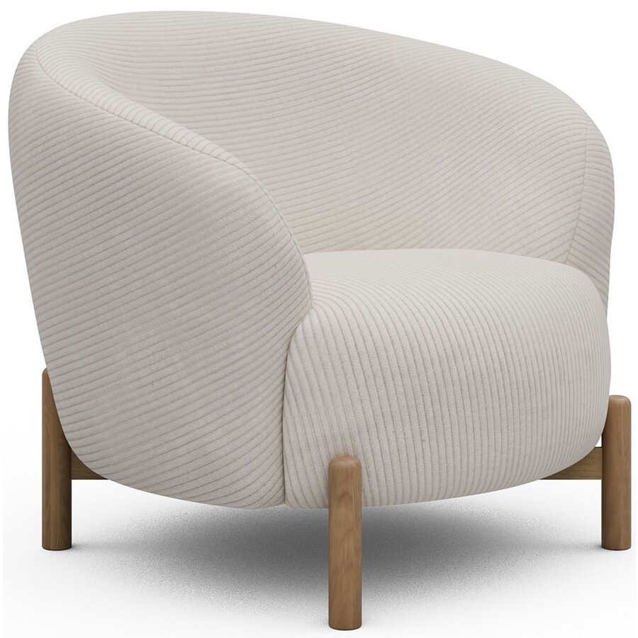 Gran Fauteuil Ivory Corduroy / Eiken Gran Fauteuil Ivory Corduroy / Eiken