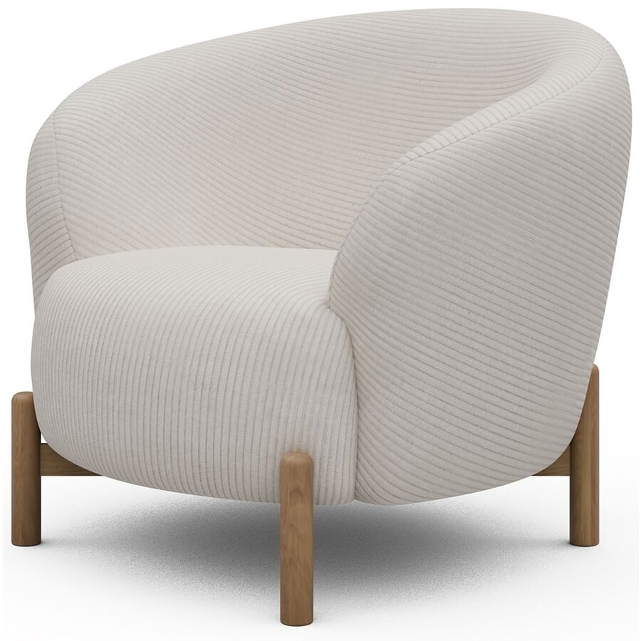 Gran Fauteuil Ivory Corduroy / Eiken Gran Fauteuil Ivory Corduroy / Eiken