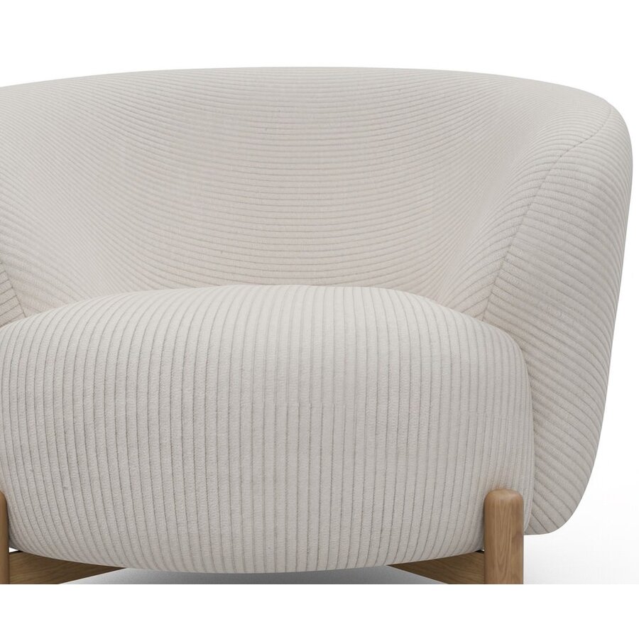 Gran Fauteuil Ivory Corduroy / Eiken Gran Fauteuil Ivory Corduroy / Eiken