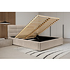 Faro 140 x 200 cm Gestoffeerd Bed Beige