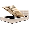 Faro 140 x 200 cm Gestoffeerd Bed Beige