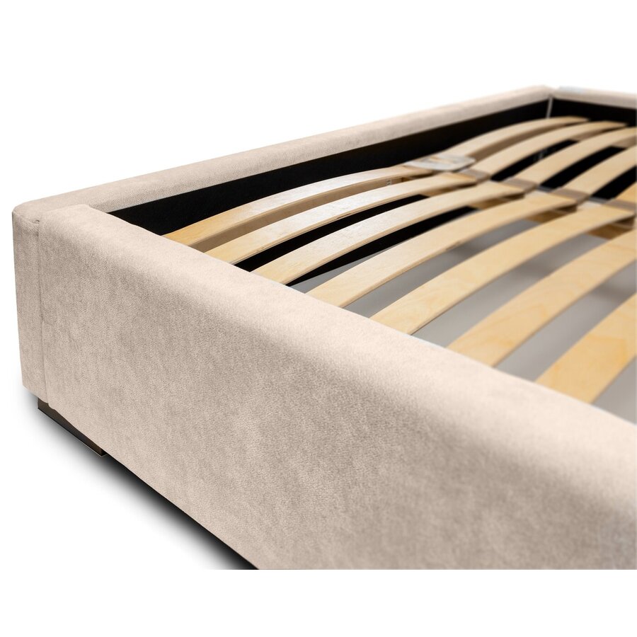 Faro 140 x 200 cm Gestoffeerd Bed Beige Faro 140 x 200 cm Gestoffeerd Bed Beige