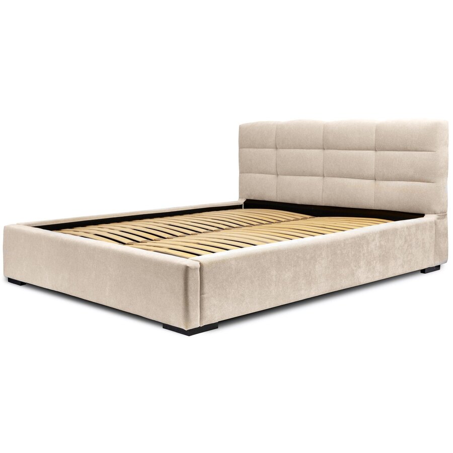 Faro 140 x 200 cm Gestoffeerd Bed Beige Faro 140 x 200 cm Gestoffeerd Bed Beige