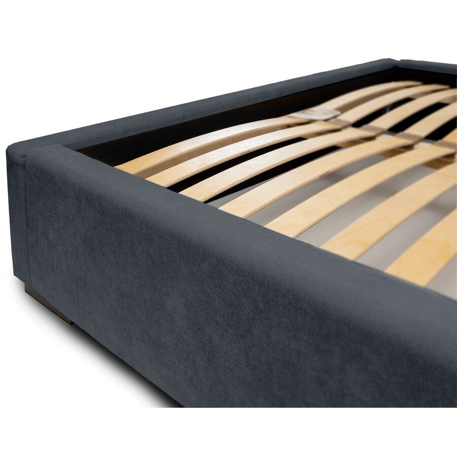 Faro 160 x 200 cm Gestoffeerd Bed Donkerblauw