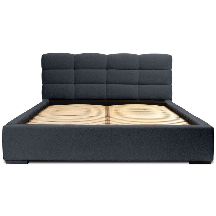 Faro 160 x 200 cm Gestoffeerd Bed Donkerblauw