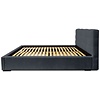 Faro 140 x 200 cm Gestoffeerd Bed Donkerblauw