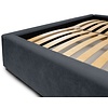 Faro 140 x 200 cm Gestoffeerd Bed Donkerblauw
