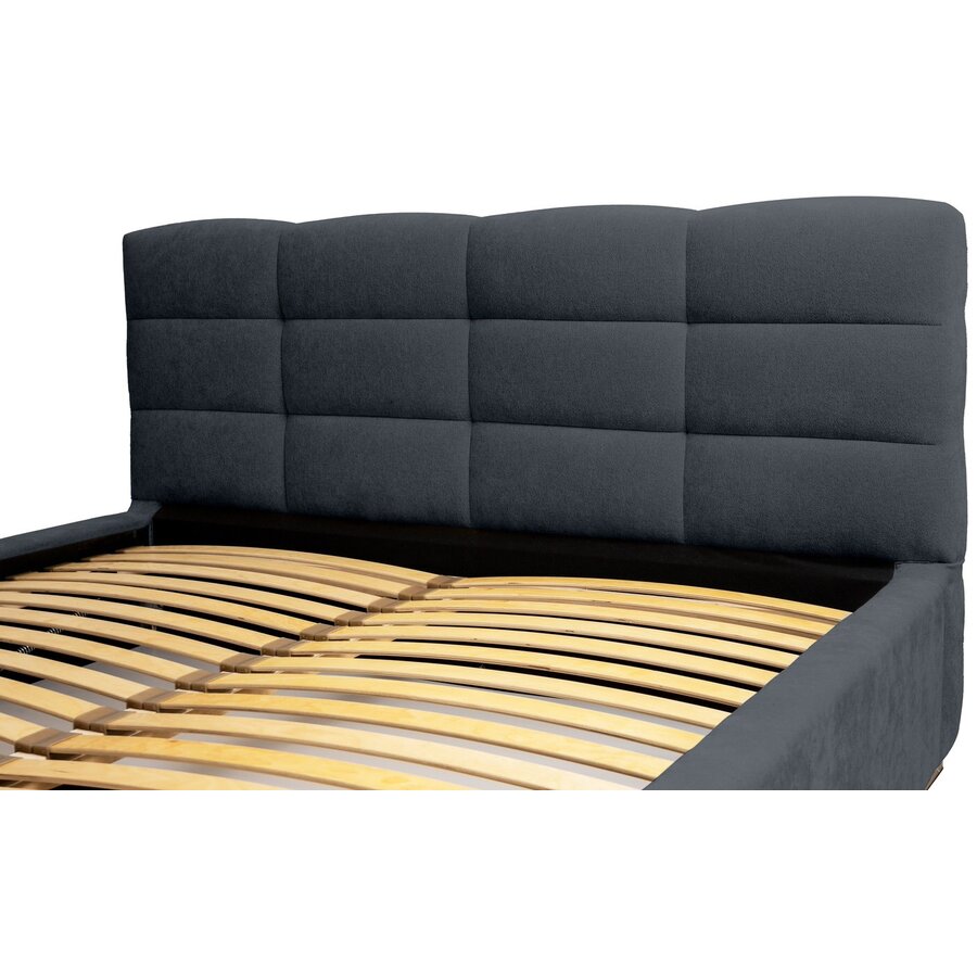 Faro 140 x 200 cm Gestoffeerd Bed Donkerblauw Faro 140 x 200 cm Gestoffeerd Bed Donkerblauw