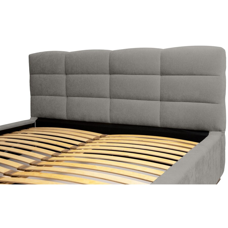 Faro 140 x 200 cm Gestoffeerd Bed Grijs Faro 140 x 200 cm Gestoffeerd Bed Grijs