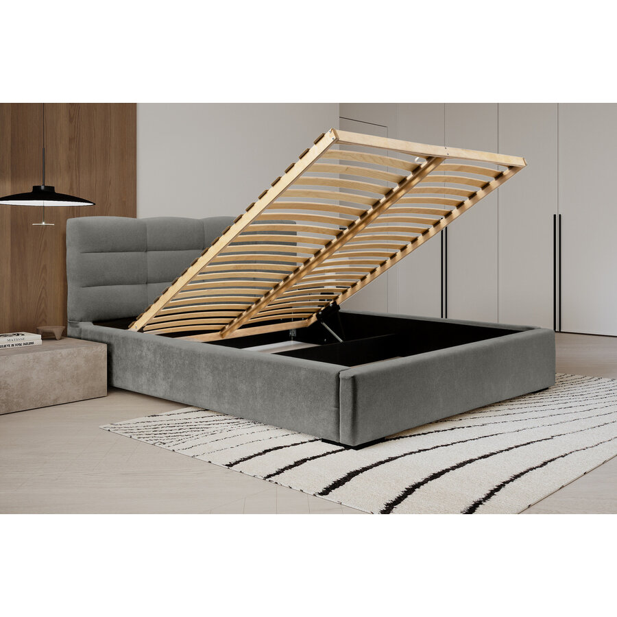 Faro 180 x 200 cm Gestoffeerd Bed Grijs